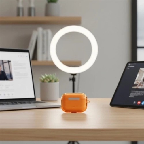 Чехол для наушников Uniq Glase для AirPods Pro 3 Orange (8886463697177) Чехол для наушников Uniq Glase для AirPods Pro 3 Orange (8886463697177)