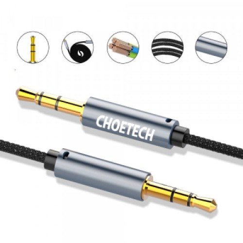 Кабель мультимедийный 3.5mm M to 3.5mm M 1.2m Choetech (AUX002)
