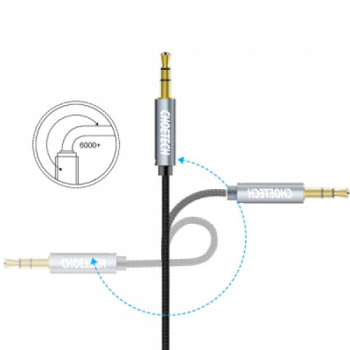 Кабель мультимедийный 3.5mm M to 3.5mm M 1.2m Choetech (AUX002)