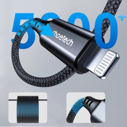 Кабель мультимедийный Lightning to 3.5mm M 2.0m Choetech (AUX009)
