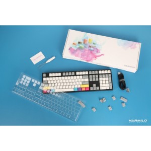 Клавіатура Varmilo APT108 CMYK Daisy L Wireless White Led UA (A93A024F9A5A17A007)