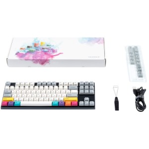 Клавіатура Varmilo APT87 CMYK C-TK Red Wireless White Led UA (A92A024D4A5A17A007)