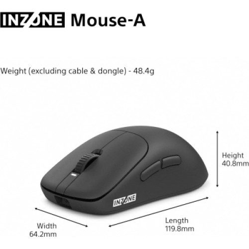 Мышка Sony INZONE Wireless/USB Black (MSEG500B.E)
