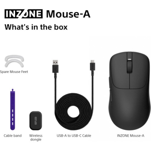 Мышка Sony INZONE Wireless/USB Black (MSEG500B.E)