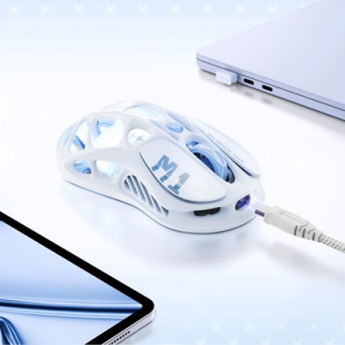 Мышка GravaStar Mercury M1 Pro Wireless/Bluetoot/USB Ice Blue (GRAVASTARM1PRO_BLU)