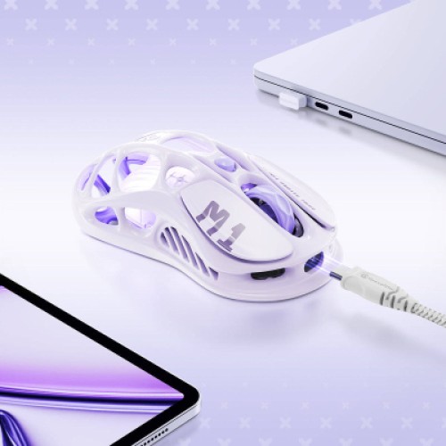 Мышка GravaStar Mercury M1 Pro Wireless/Bluetoot/USB Lavender Purple (GRAVASTARM1PRO_PL)