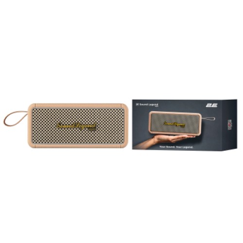 Акустическая система 2E SoundLegend Mini PowerBank IPX6 Brown (2E-BSSLMWBN)