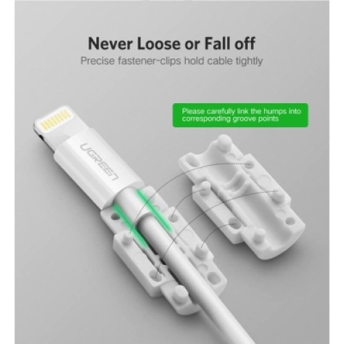 Держатель для кабеля Ugreen LP127 Charging Cable Protector White (40705)