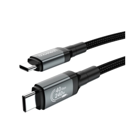 Дата кабель USB-C to USB-C 2.0m USB4 Gen 3 240W 8K Choetech (XCC-1042)