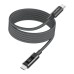 Дата кабель USB-C to USB-C 1.2m PD60W magnetic digital display nylon gray Choetech (XCC-1067-GY)