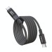 Дата кабель USB-C to USB-C 1.2m PD60W digital display nylon gray Choetech (XCC-1068-GY)