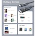 Дата кабель USB-C to USB-C 1.2m PD60W digital display nylon gray Choetech (XCC-1068-GY)