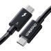 Дата кабель USB-C to USB-C 1.0m Thunderbolt 5 Intel certified Choetech (A3011)