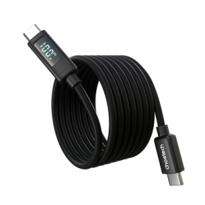 Дата кабель USB-C to USB-C 1.2m PD100W digital display silicone Choetech (XCC-1064)