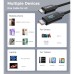 Дата кабель USB-C to USB-C 1.2m PD100W digital display silicone Choetech (XCC-1064)