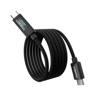Дата кабель USB-C to USB-C 1.8m PD100W digital display silicone Choetech (XCC-1063)