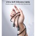 Дата кабель USB-C to USB-C 1.8m PD100W digital display silicone Choetech (XCC-1063)
