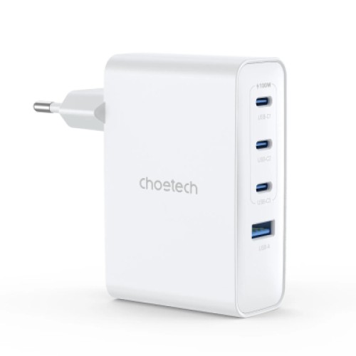 Зарядное устройство Choetech 3xUSB-C + 1xUSB PD100W GaN (PD9002)