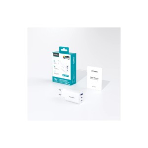 Зарядний пристрій Choetech 2xUSB-C + 1xUSB PD65W GaN (PD9006)