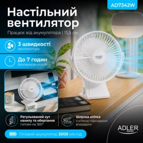 Вентилятор Adler AD7342W Вентилятор Adler AD7342W