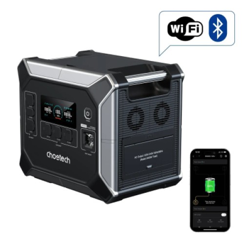 Зарядная станция Choetech BS067 2400W 2048Wh (BS067)