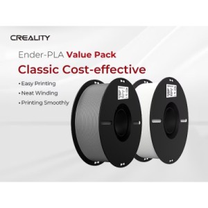 Пластик для 3D-принтера Creality Ender PLA 1.75мм, 2x1кг, white+grey (3301010365)