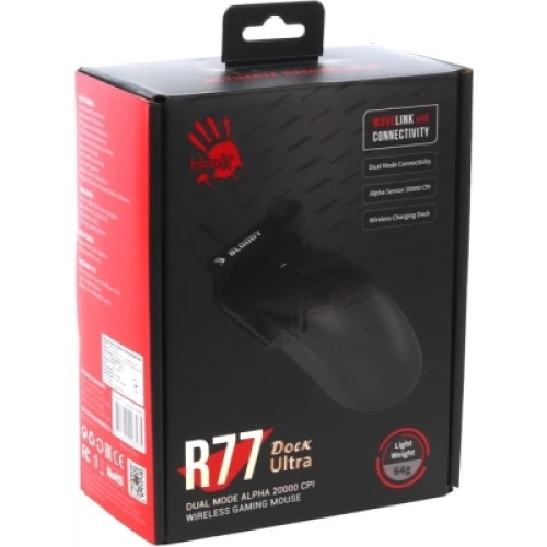 Мышка A4Tech Bloody R77 Ultra Wireless Dock Black (4711421003575)