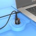 Зарядное устройство BOROFONE 1xUSB-C PD65W + 1xUSB QC3.0 83W car adapter transparent black (6941991101625)