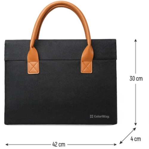 Сумка для ноутбука ColorWay Stylish 15.6" Black (CW-LBS156-BK) Сумка для ноутбука ColorWay Stylish 15.6" Black (CW-LBS156-BK)