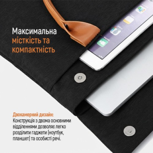 Сумка для ноутбука ColorWay Stylish 15.6" Black (CW-LBS156-BK) Сумка для ноутбука ColorWay Stylish 15.6" Black (CW-LBS156-BK)