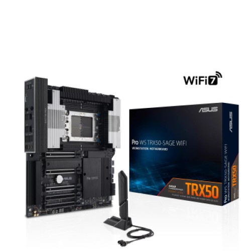 Серверная материнская плата ASUS PRO WS TRX50-SAGE WIFI A sTR5 TRX50 4xDDR5 M.2 WiFi BT CEB (90MB1LE0-M0EAY0)