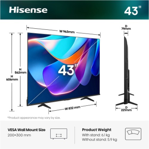 Телевизор Hisense 43A6S Телевизор Hisense 43A6S