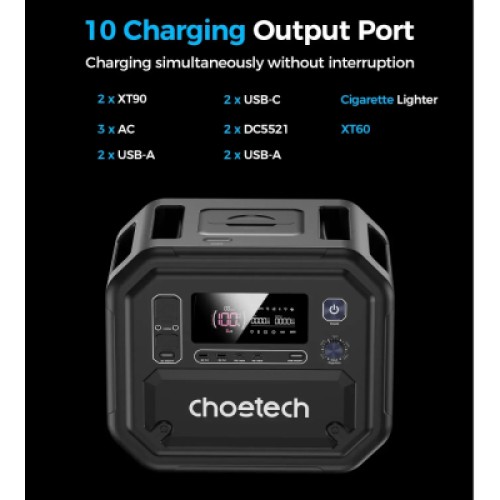 Зарядная станция Choetech BS064 2500W 2160Wh (BS064)