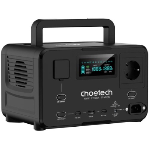 Зарядная станция Choetech 400W, 256Wh (BS007-EU-BK)