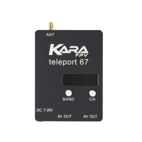 Видеоприемник (VRX) KaraFPV Teleport67 6.1G-7.2G (RX6704)