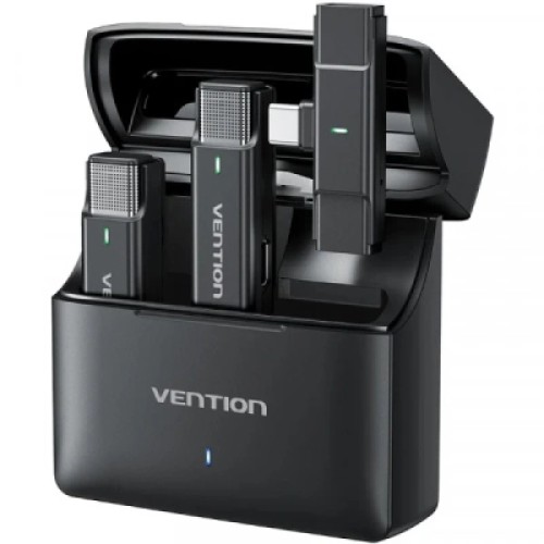 Микрофон Vention USB-C 2-Pack Wireless Lavalier with Charging Case (NCAB0)
