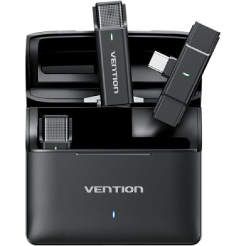 Микрофон Vention USB-C 2-Pack Wireless Lavalier with Charging Case (NCAB0)