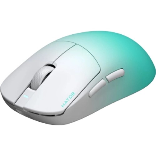 Мышка Hator Quasar 3 Ultima 8K Wireless/Bluetooth/USB White/Mint (HTM761)