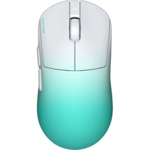 Мишка Hator Quasar 3 Ultima 8K Wireless/Bluetooth/USB White/Mint (HTM761)