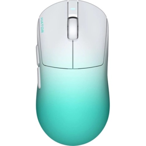 Мышка Hator Quasar 3 Ultima 8K Wireless/Bluetooth/USB White/Mint (HTM761)