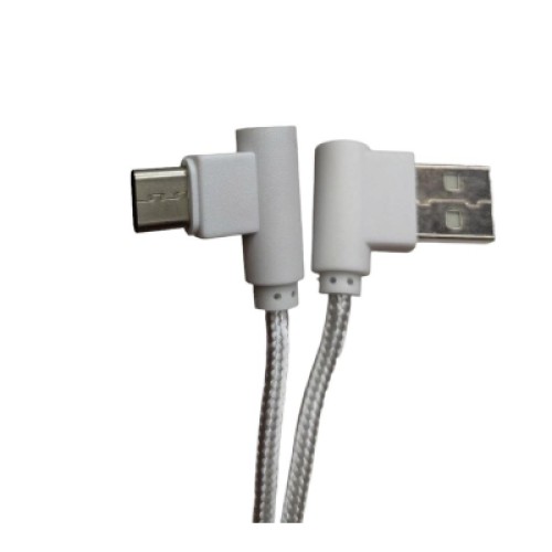 Дата кабель USB 2.0 AM to USB-C 1.0m 2.4A 90° corner white XoKo (XK-CTC-001-WH)