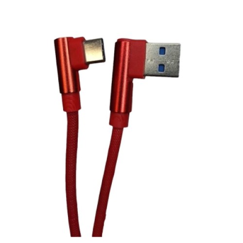 Дата кабель USB 2.0 AM to USB-C 1.0m 2.4A 90° corner red XoKo (XK-CTC-001-RD) Дата кабель USB 2.0 AM to USB-C 1.0m 2.4A 90° corner red XoKo (XK-CTC-001-RD)