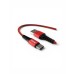 Дата кабель USB 2.0 AM to USB-C 1.0m 2.4A red Denmen (DN-D02T-RD) Дата кабель USB 2.0 AM to USB-C 1.0m 2.4A red Denmen (DN-D02T-RD)