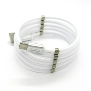 Дата кабель USB 2.0 AM to USB-C 1.0m 2.4A white Denmen (DN-D11T-WH)