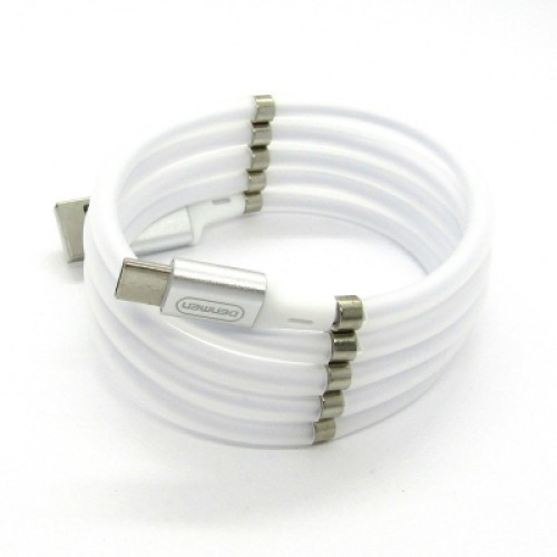 Дата кабель USB 2.0 AM to USB-C 1.0m 2.4A white Denmen (DN-D11T-WH) Дата кабель USB 2.0 AM to USB-C 1.0m 2.4A white Denmen (DN-D11T-WH)
