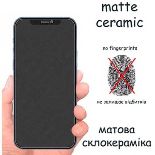 Стекло защитное Drobak Apple iPhone 17e Matte Ceramics Black (151518)