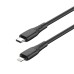 Дата кабель USB-C to Lightning 1.0m PD30W textured PVC black ColorWay (CW-CBPDCL094-BK)