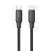 Дата кабель USB-C to Lightning 2.0m PD30W TPE embossed black ColorWay (CW-CBPDCL102-BK)