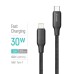 Дата кабель USB-C to Lightning 2.0m PD30W TPE embossed black ColorWay (CW-CBPDCL102-BK)