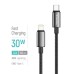 Дата кабель USB-C to Lightning 1.0m PD30W zinc alloy braided black ColorWay (CW-CBPDCL098-BK)